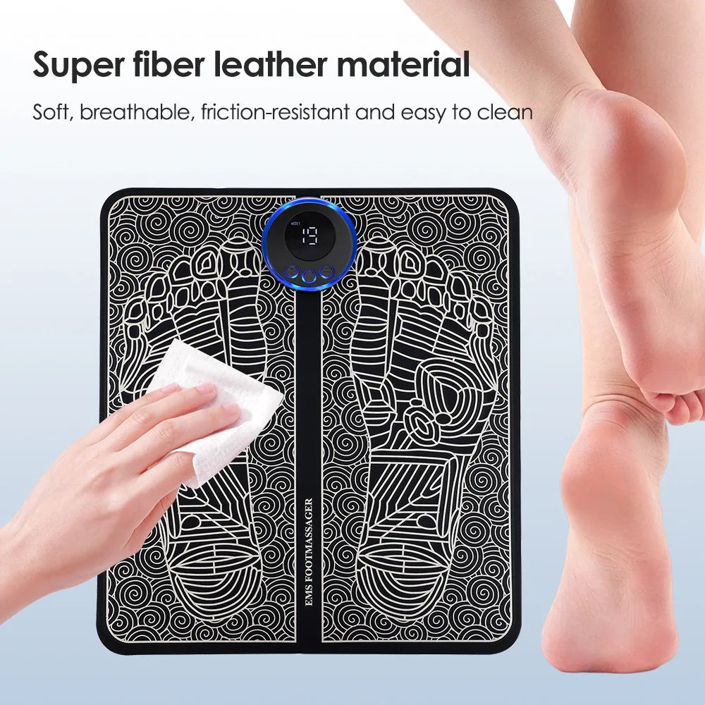 EMS Electric Foot Massager Pad – Muscle Stimulator for Pain Relief, Circulation & Relaxation